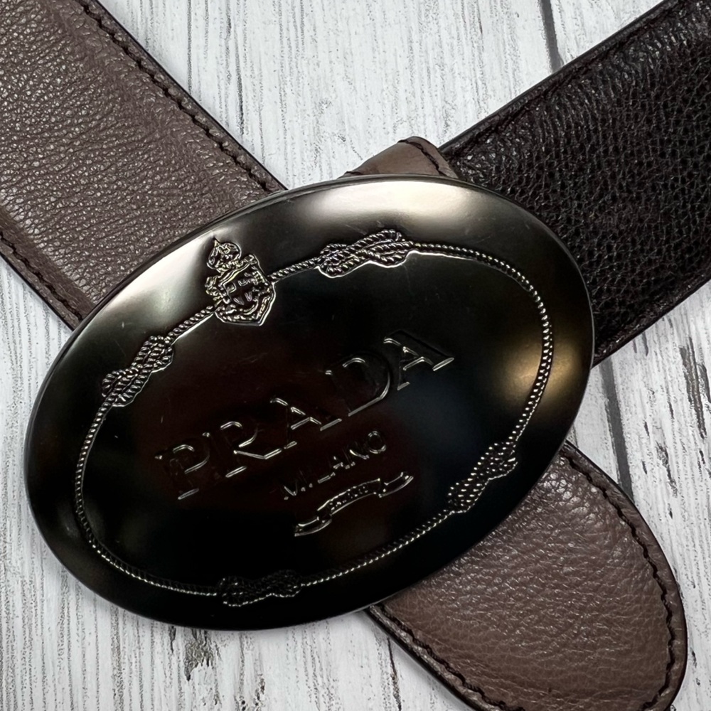 Prada Saffiano Leather Belt 1C 3975 Like New